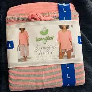 3 Piece Jersey Pajama Set